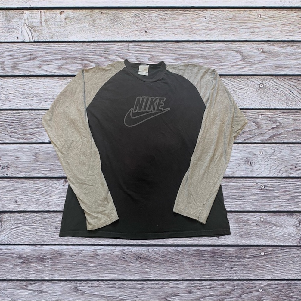Nike vintage grey tag baseball shirt sz xxl